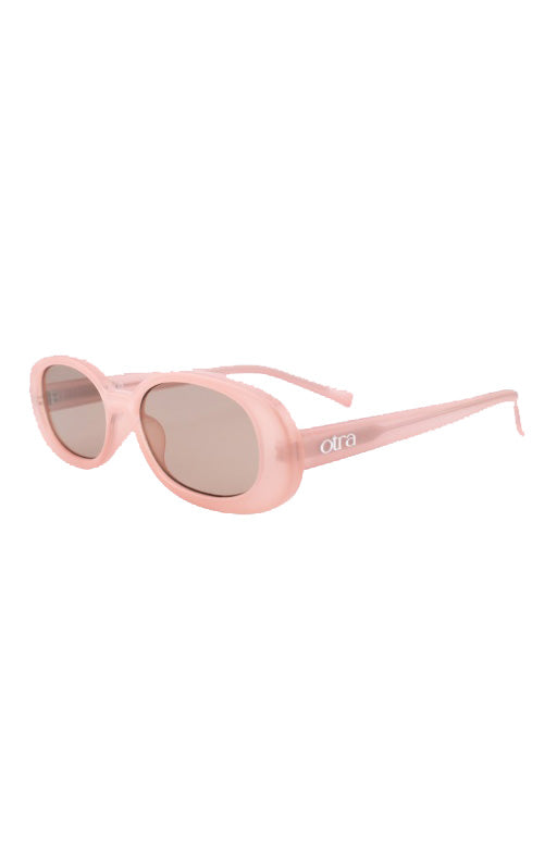 Gina Sunglasses Transparent Pink/Brown