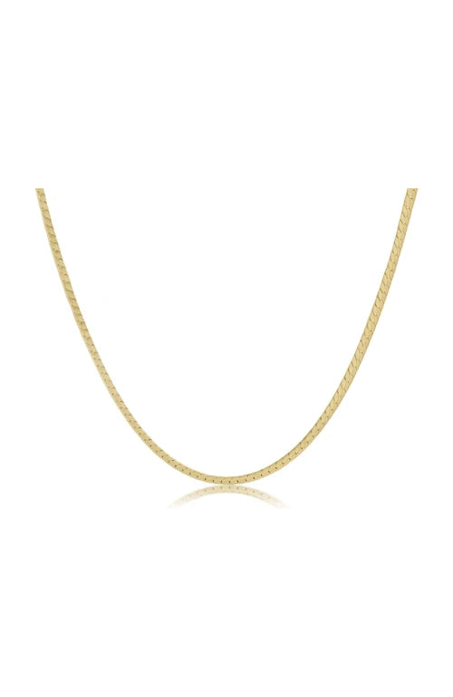 15" Choker Herringbone Chain - Gold