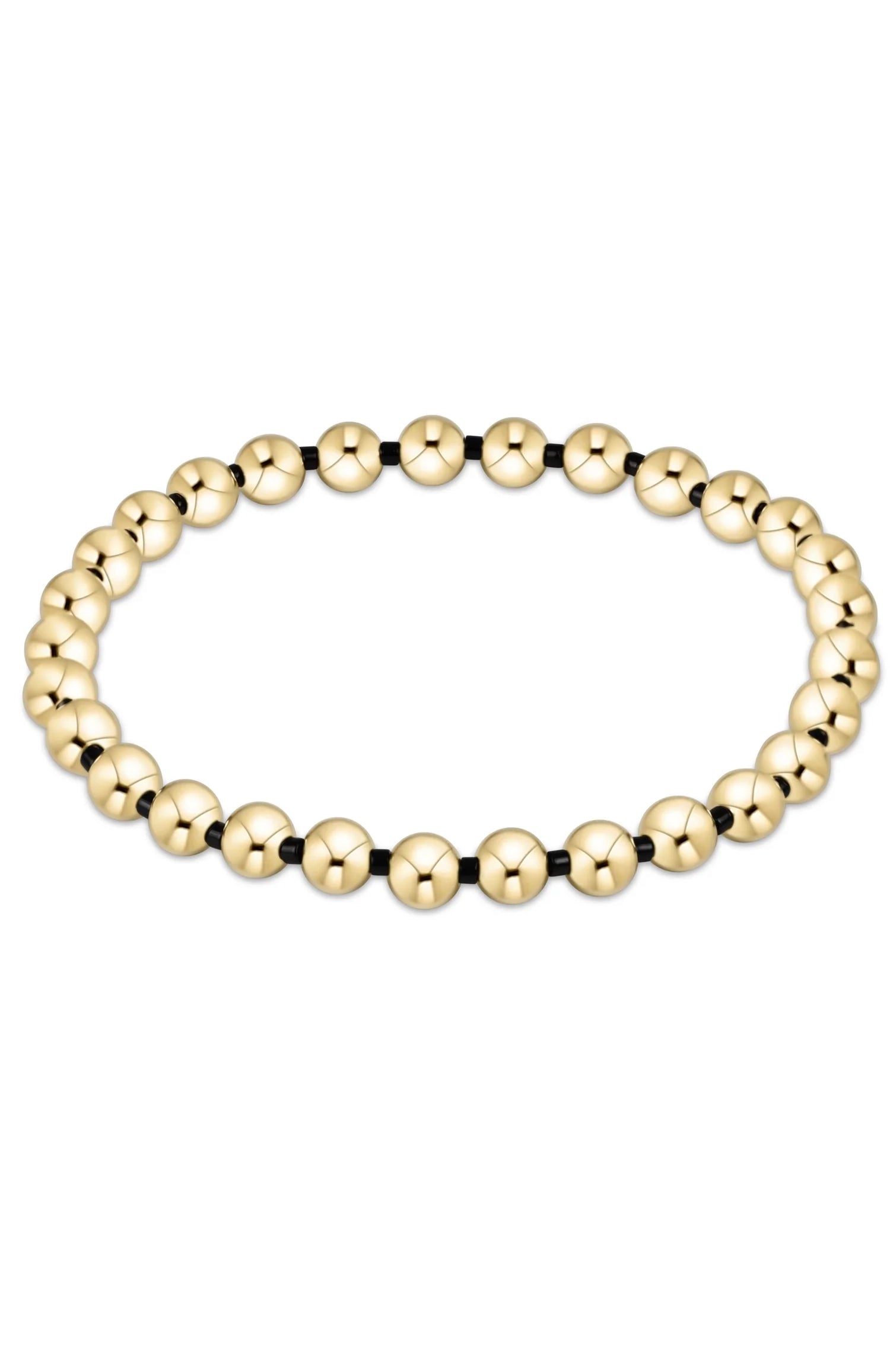 Gameday Hope Grateful 5mm Bead Bracelet - Onyx