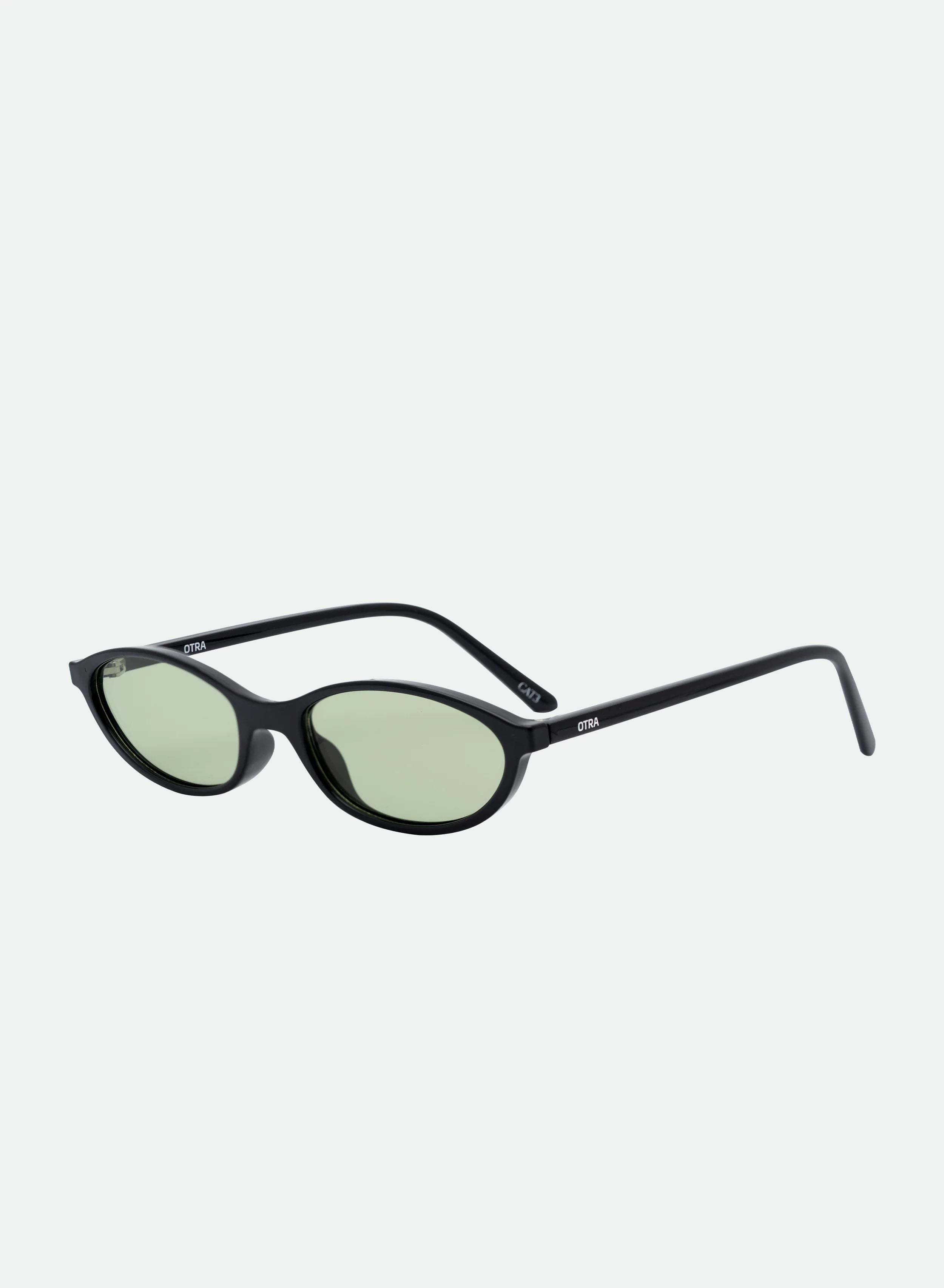 Hazel Sunglasses Black/Light Green