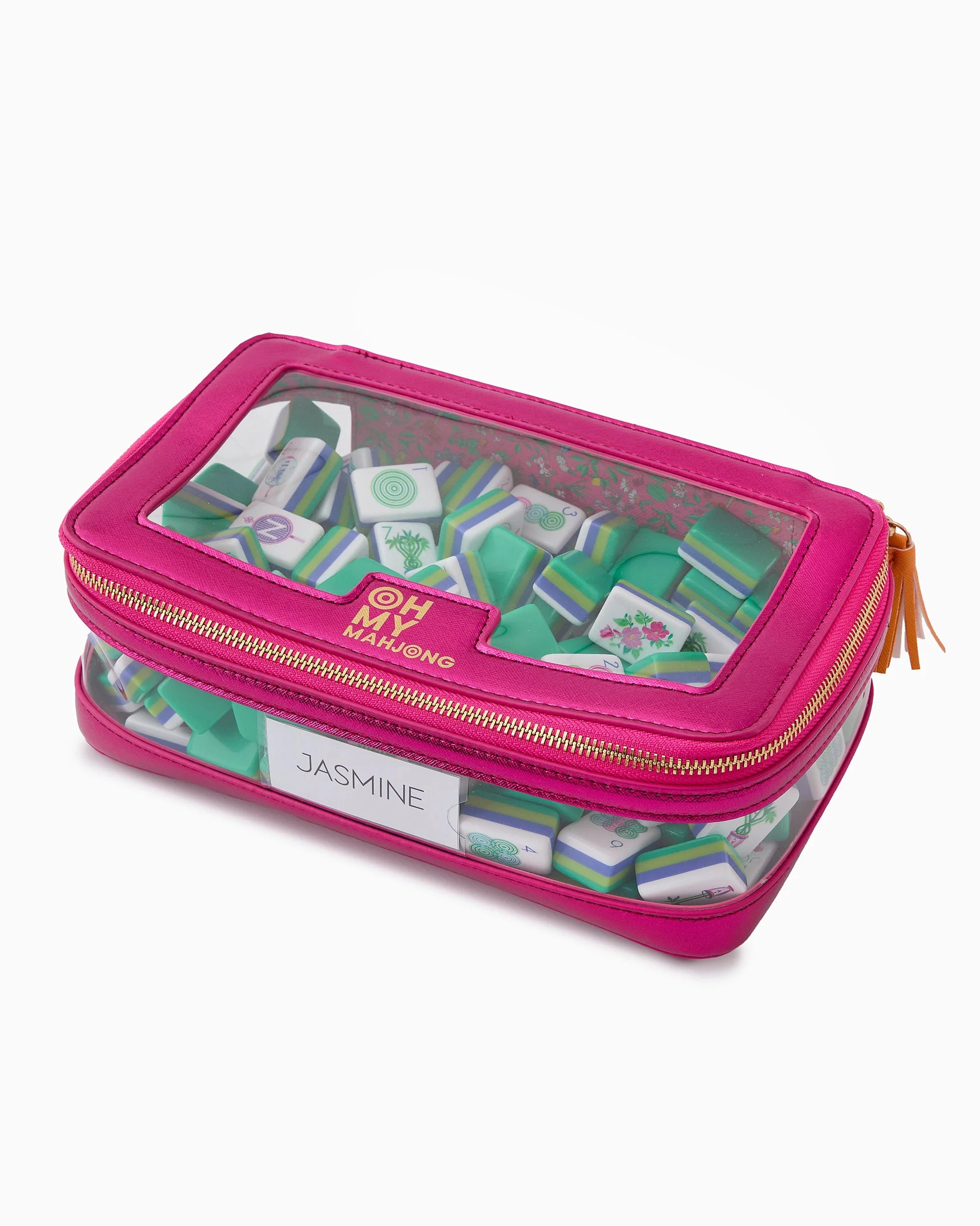 Metallic Pink Tile Storage Bag