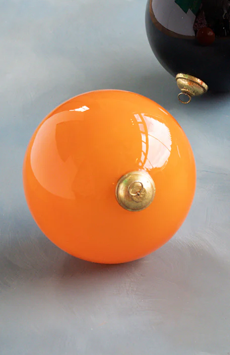 Halloween Ball Ornament, Orange,  10"