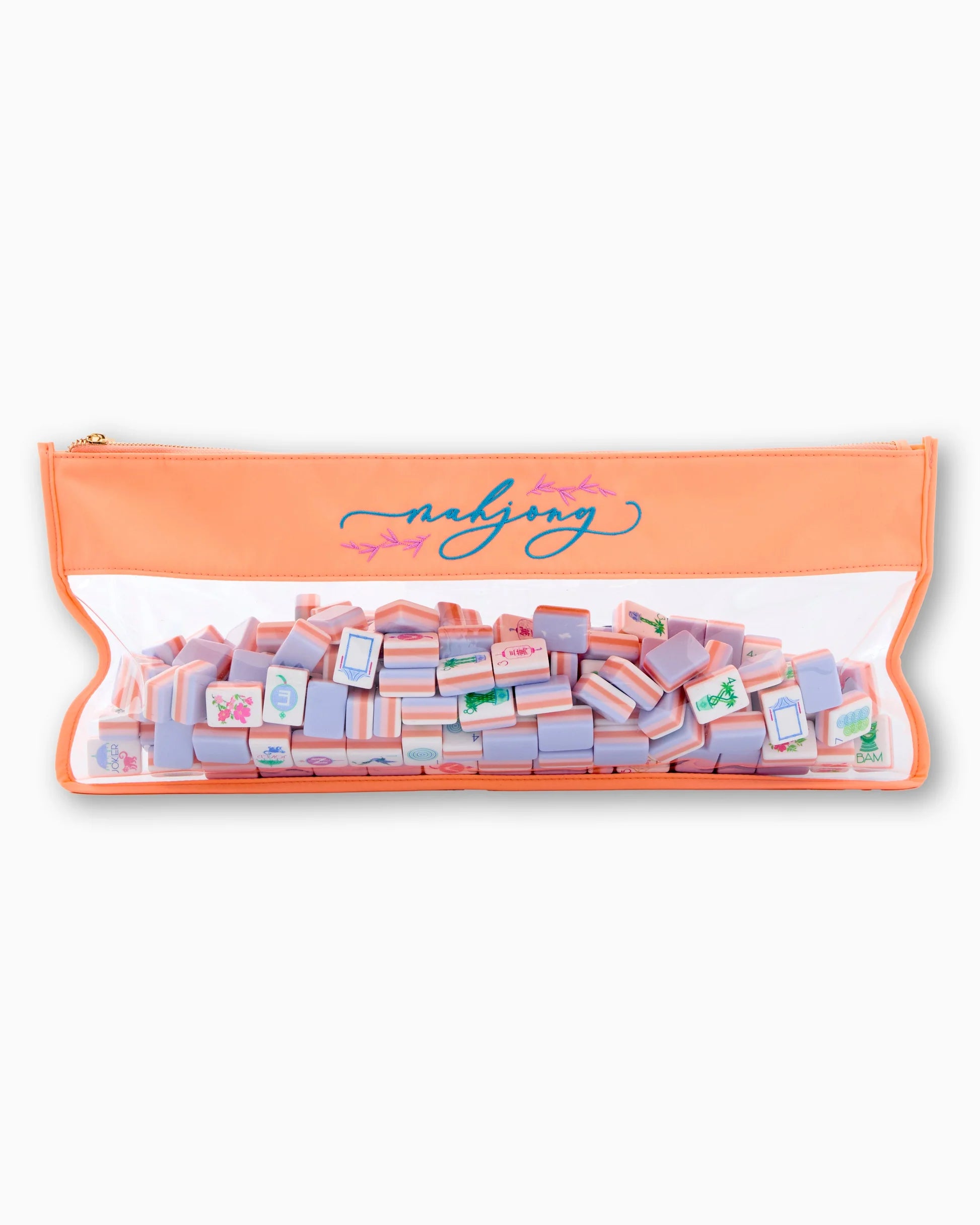 Peach Script Mahjong Bag