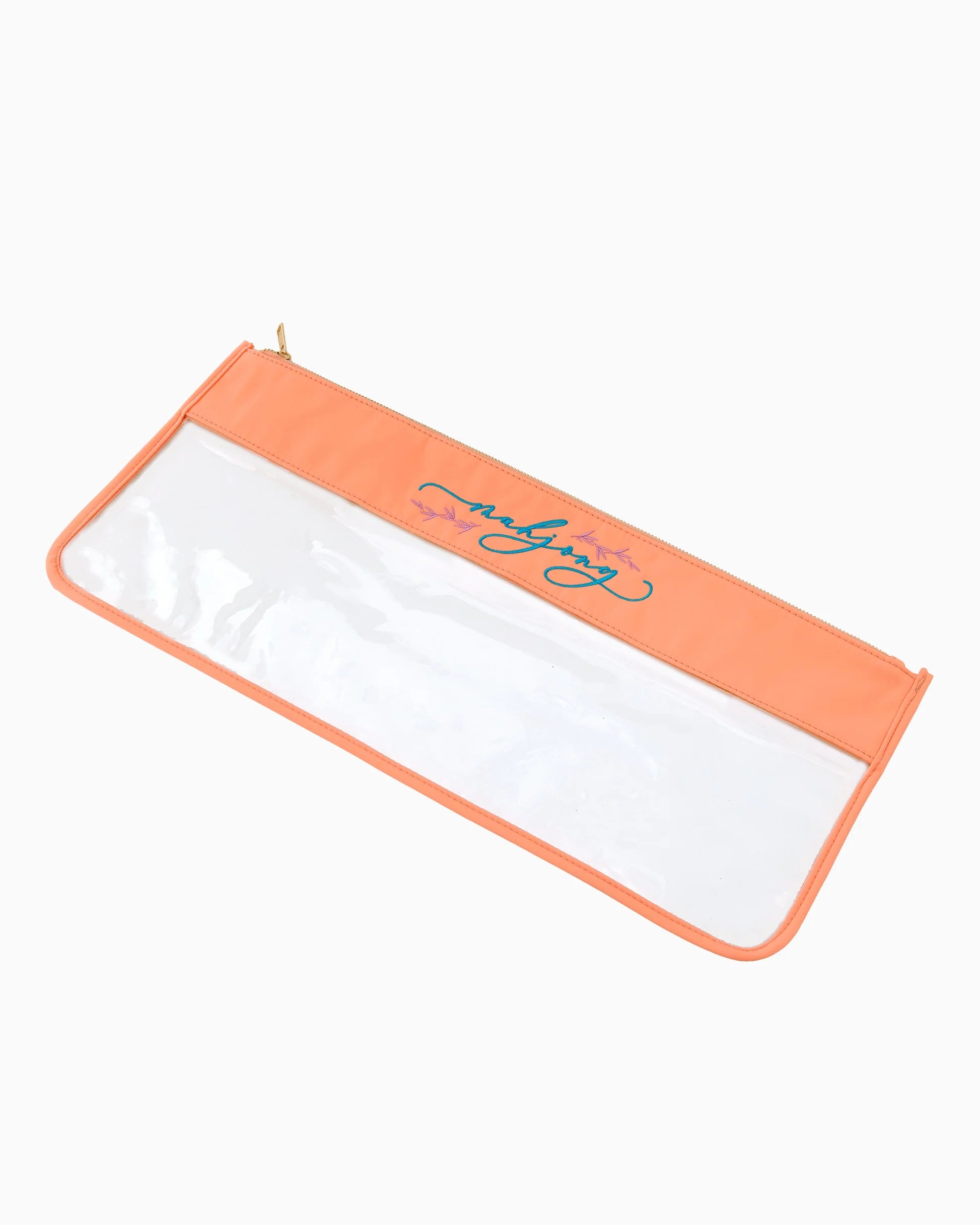 Peach Script Mahjong Bag