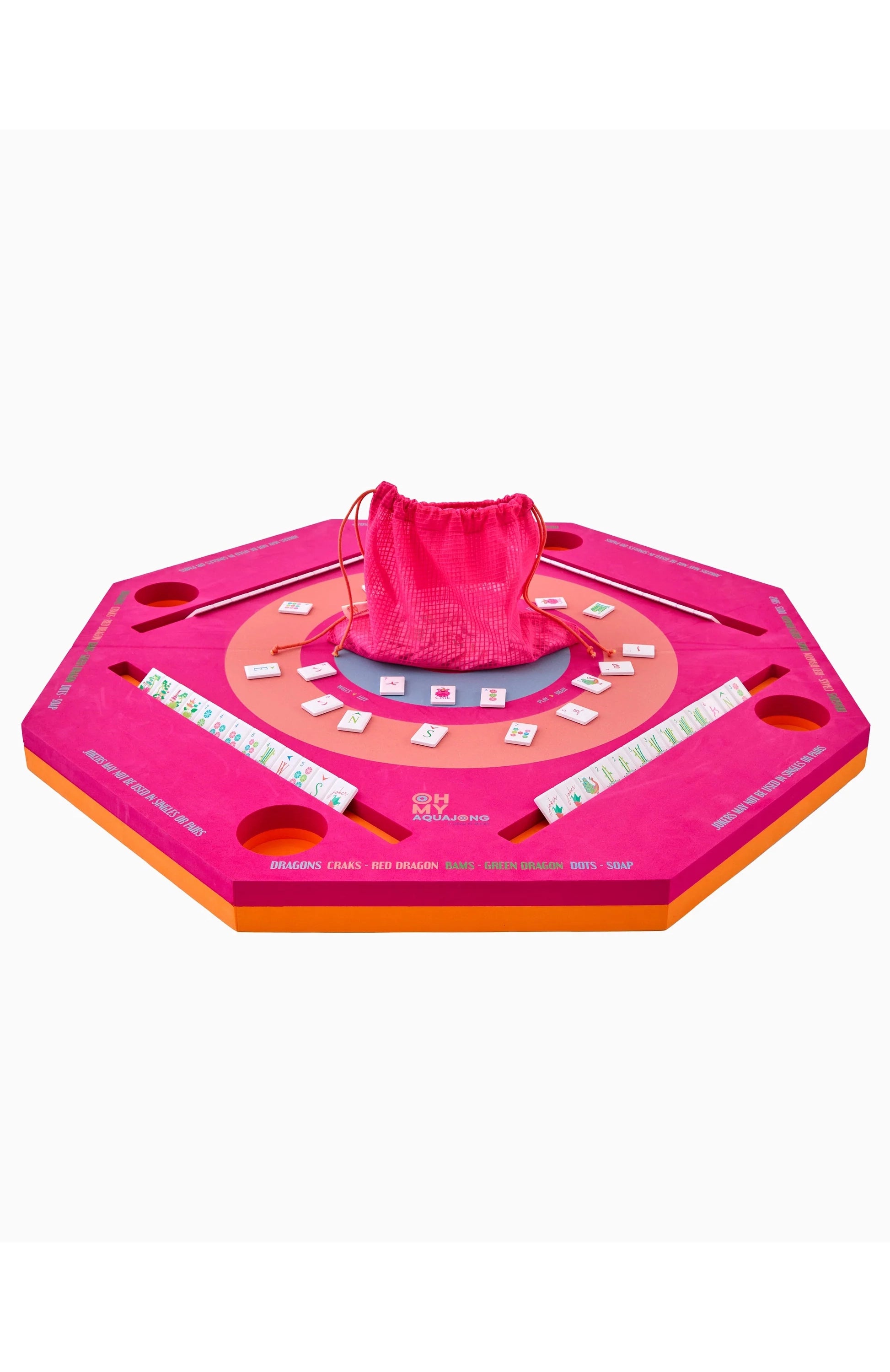 Pink Aqua Jong Pool Mat