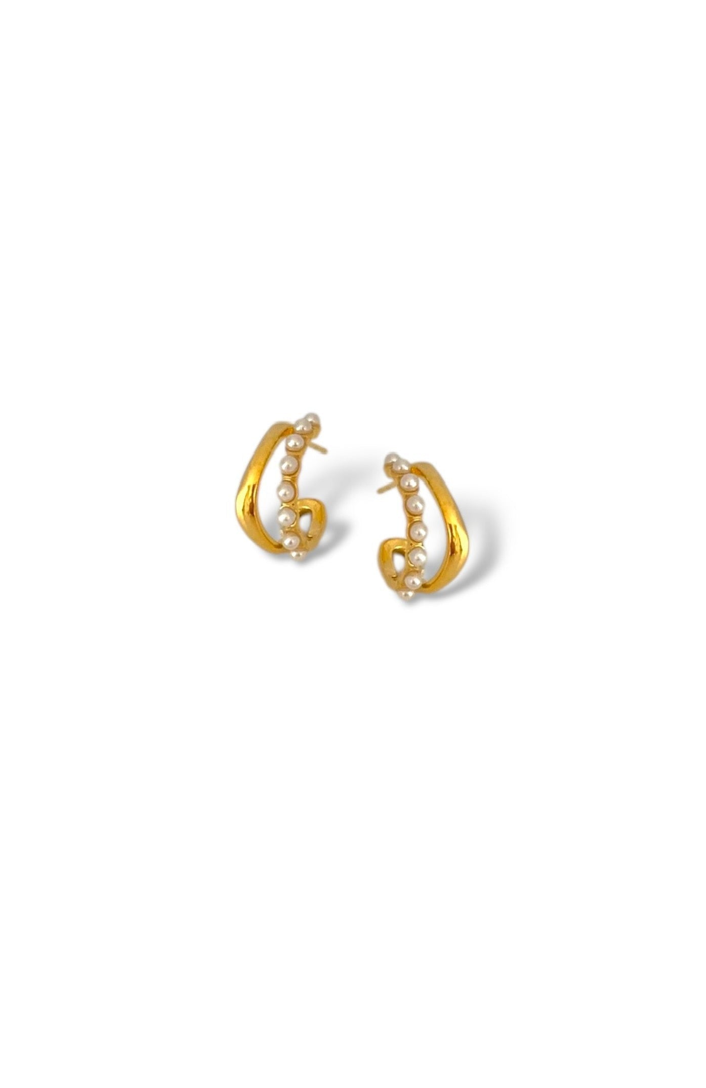 Lila double hoop E, G, Pearl