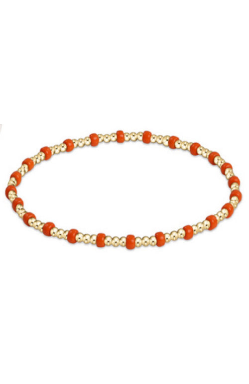 GAMEDAY HOPE GOLD SINCERITY BRACELET - BRIGHT ORANGE