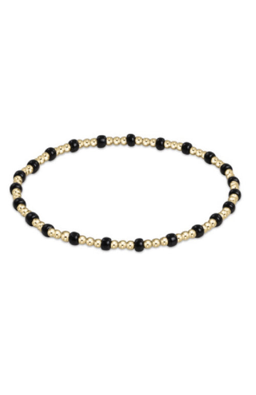 GAMEDAY HOPE GOLD SINCERITY BRACELET - ONYX