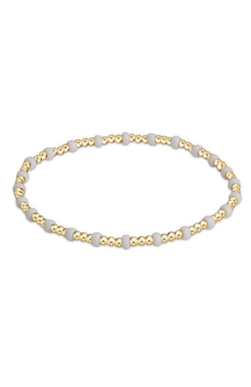 GAMEDAY HOPE GOLD SINCERITY BRACELET - WHITE