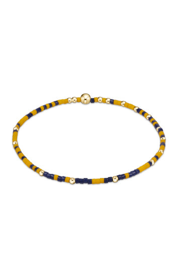 EGIRL GAMEDAY HOPE UNWRITTEN BRACELET - GOLDEN YELLOW-MATTE NAVY