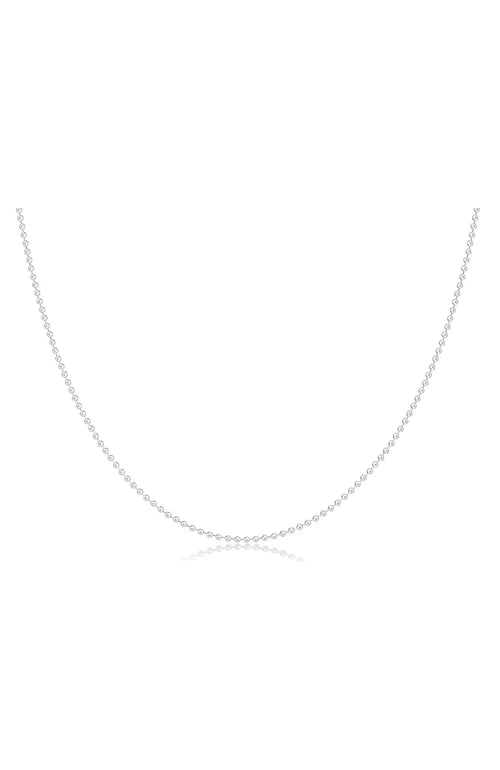 15" CHOKER CLASSIC BEADED CHAIN - STERLING