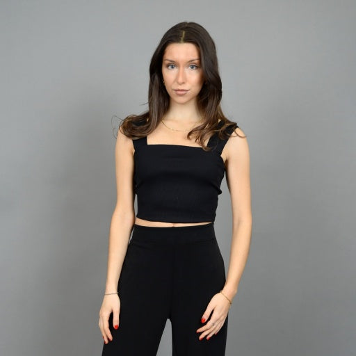 Clare Rib Crop Top