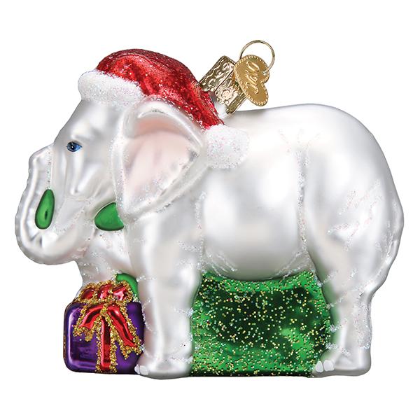 White Elephant Ornament