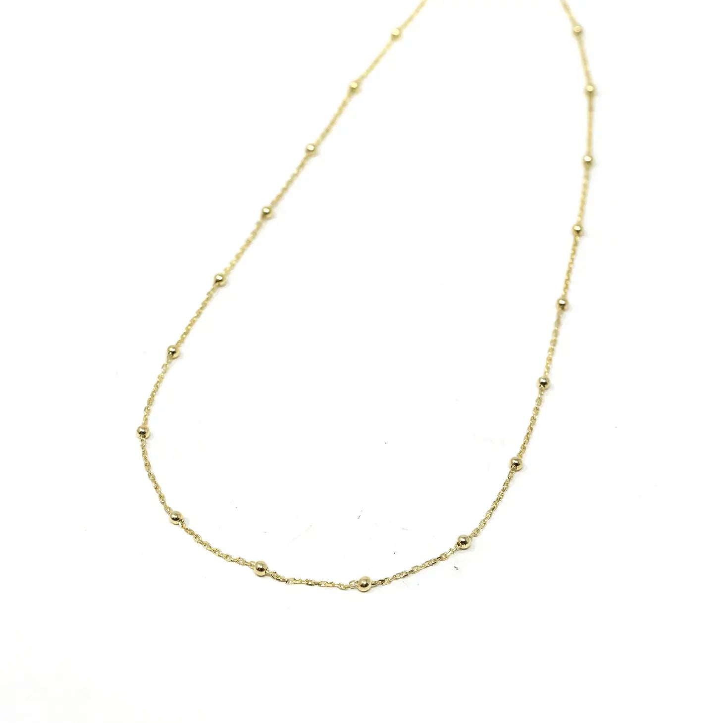 Baby Ball Chian Necklace Gold