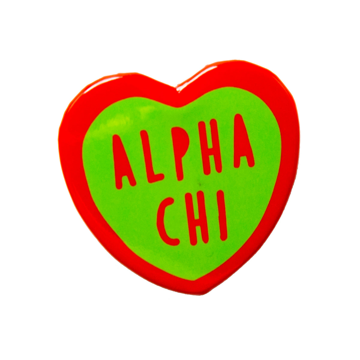 Alpha Chi Omega Heart Button