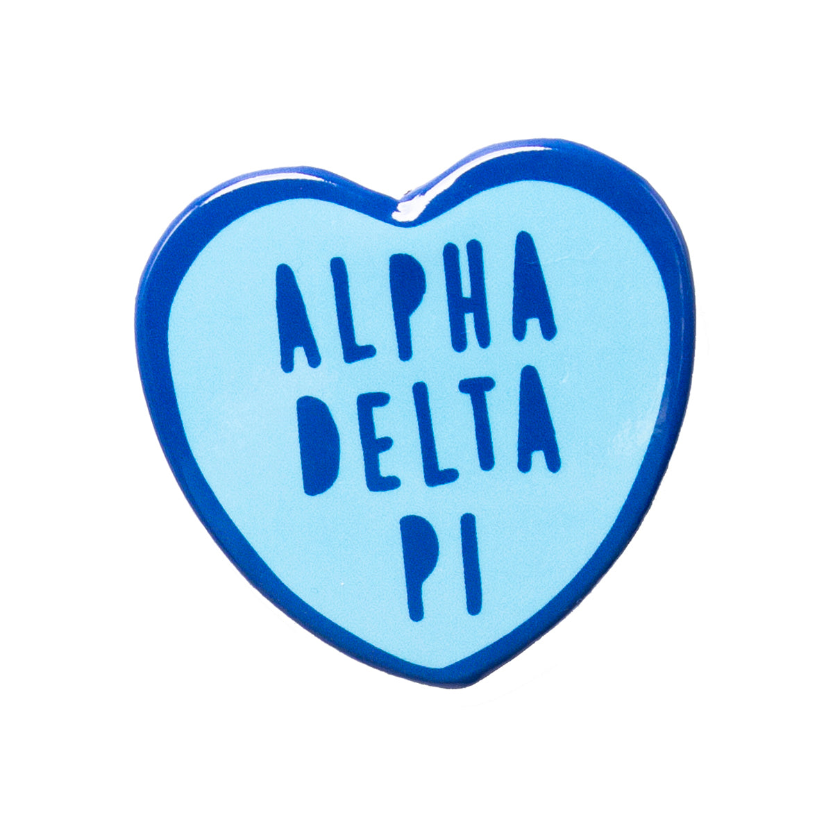 Alpha Delta Pi Heart Button