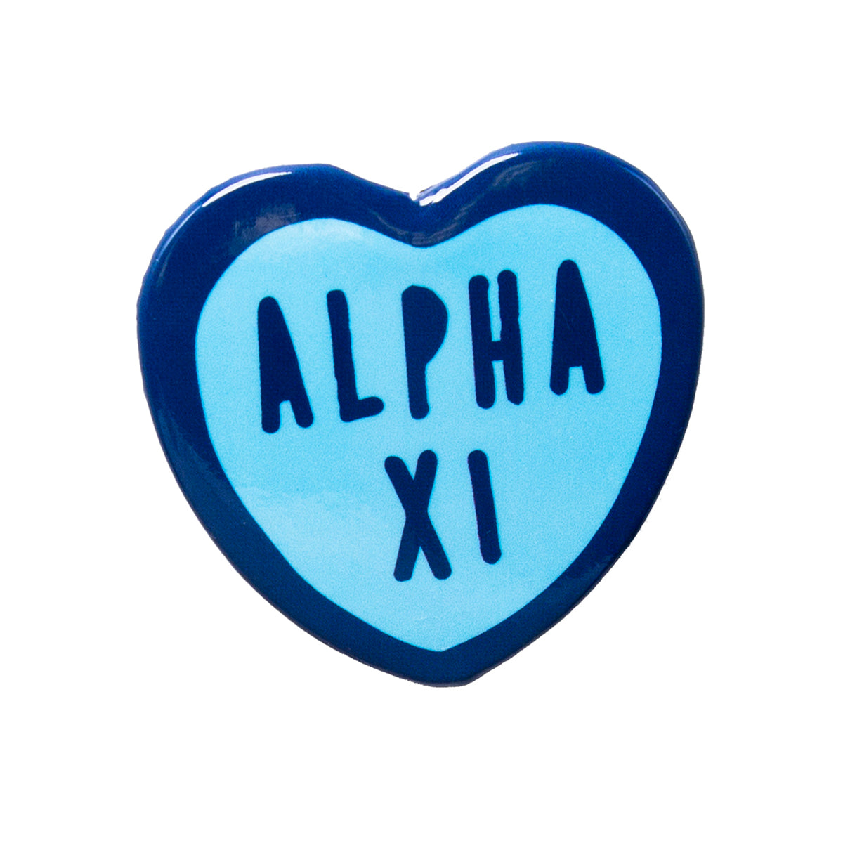 Alpha Xi Delta Heart Button
