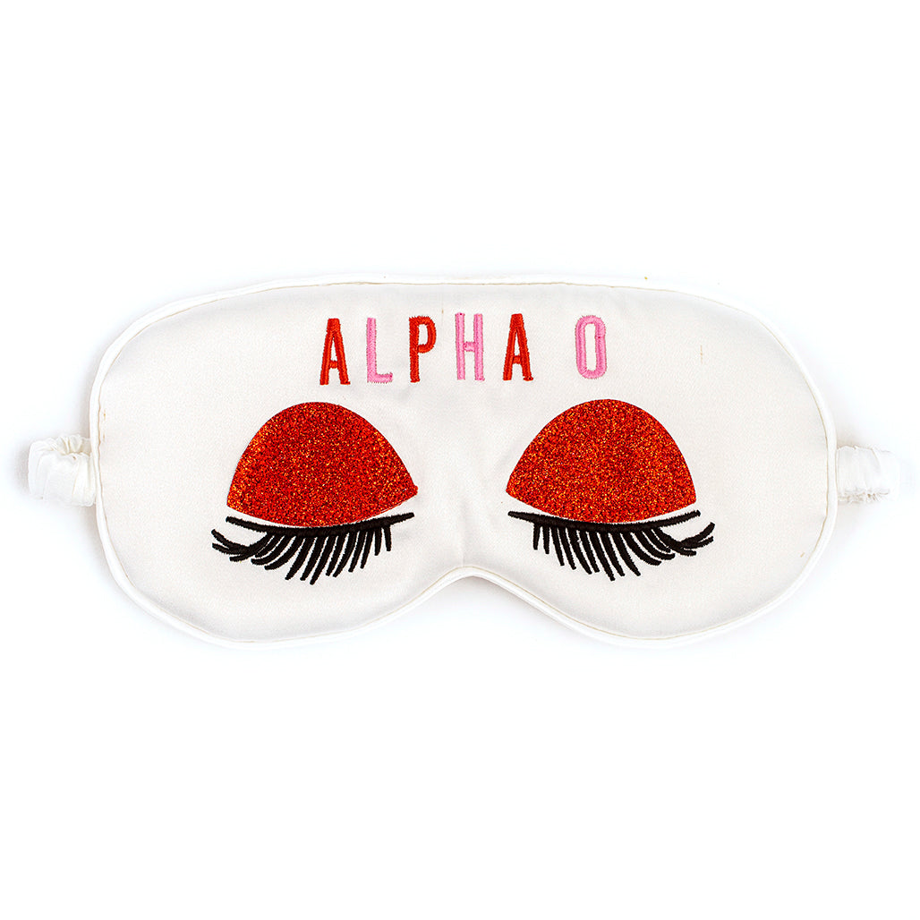 Alpha Omicron Pi Satin Sleep Mask