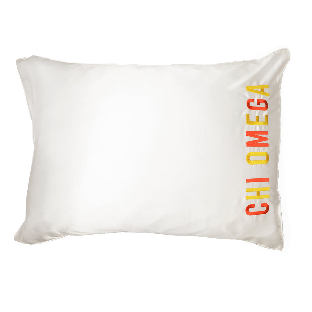 Chi Omega Satin Pillowcase