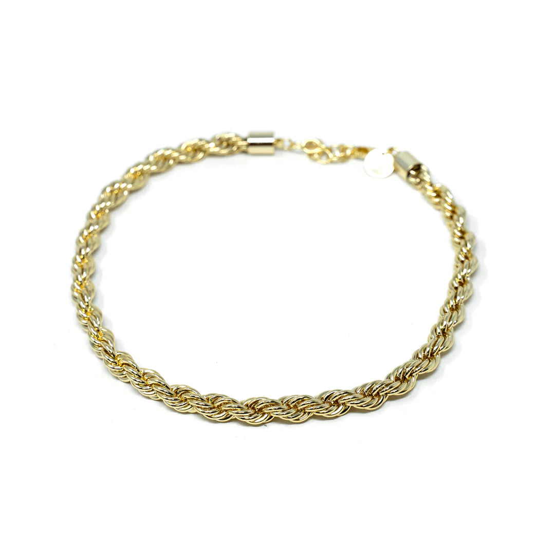 Rope Chain 8mm Gold Necklace