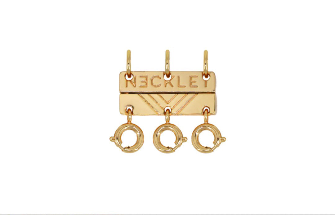 Triple Layering Clasp Gold