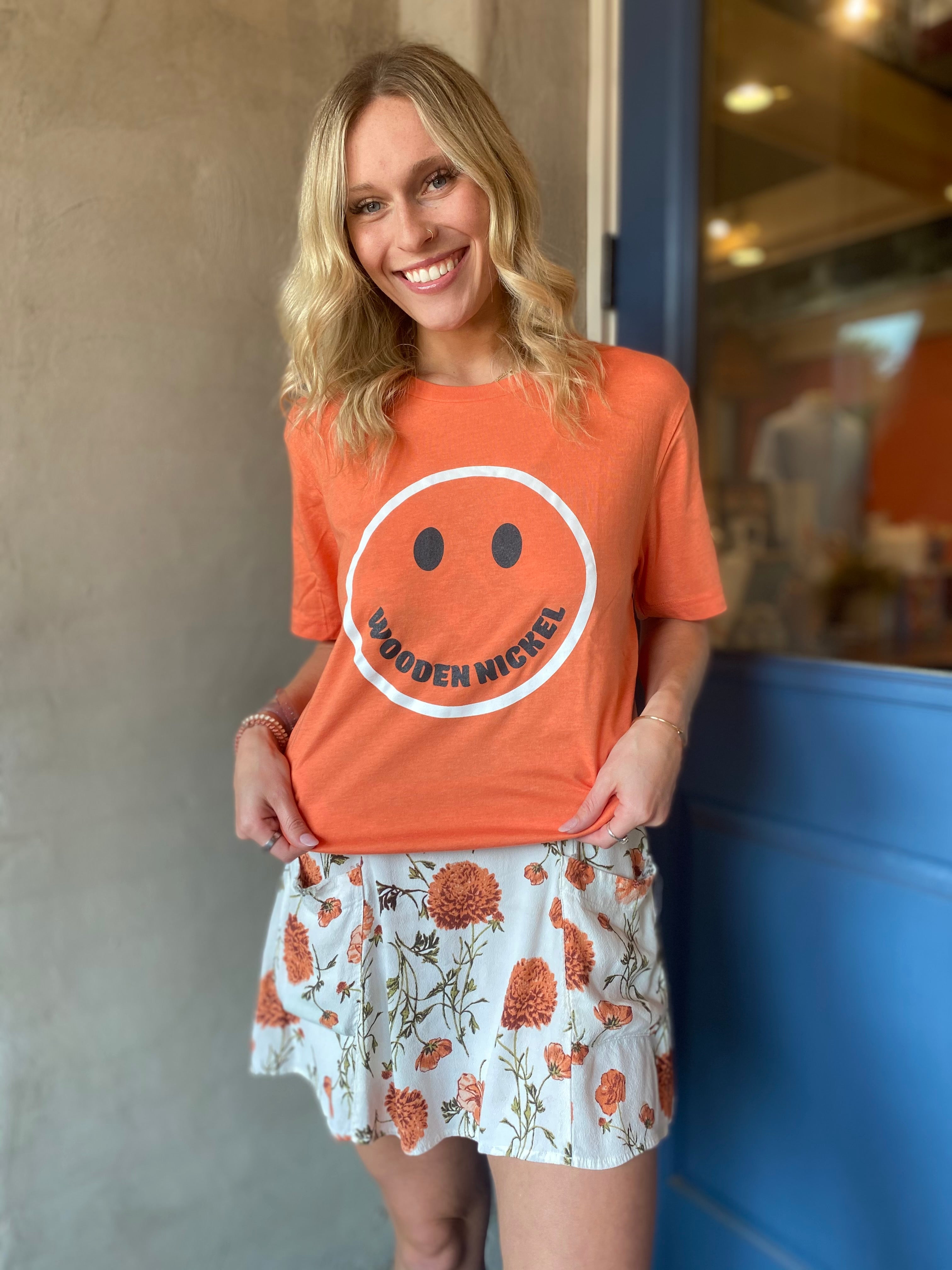 Wooden Nickel HAPPY T-Shirt - Soft Style