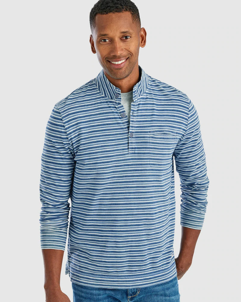 Palmo Jaquard Striped LS Henley