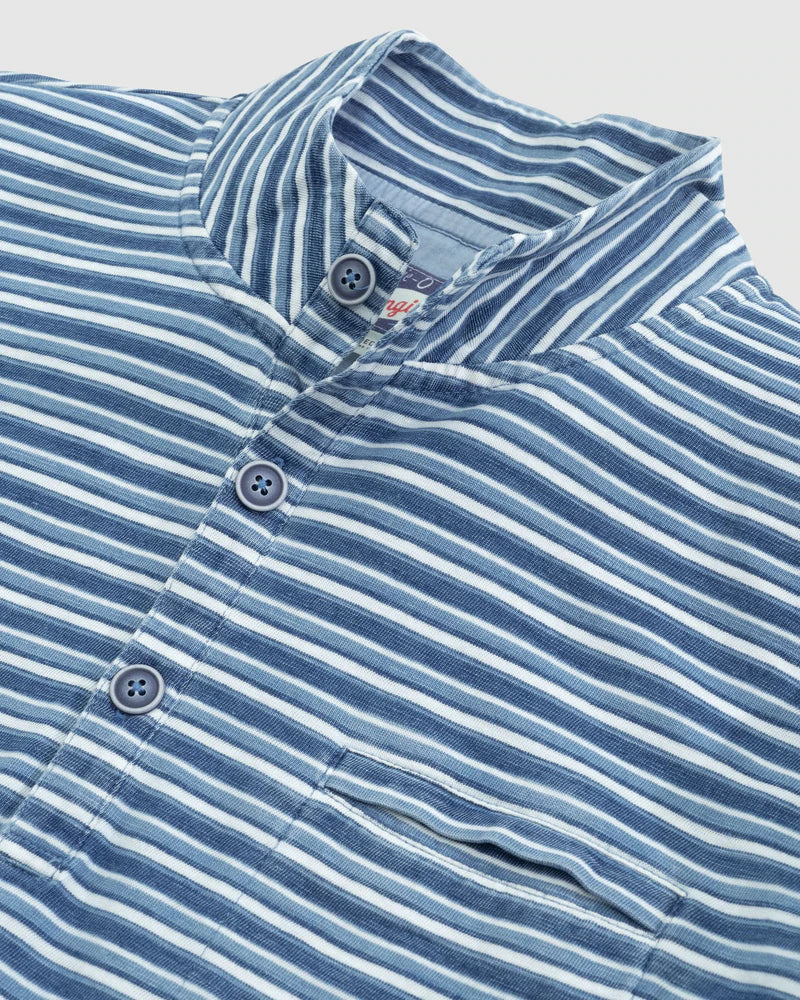 Palmo Jaquard Striped LS Henley
