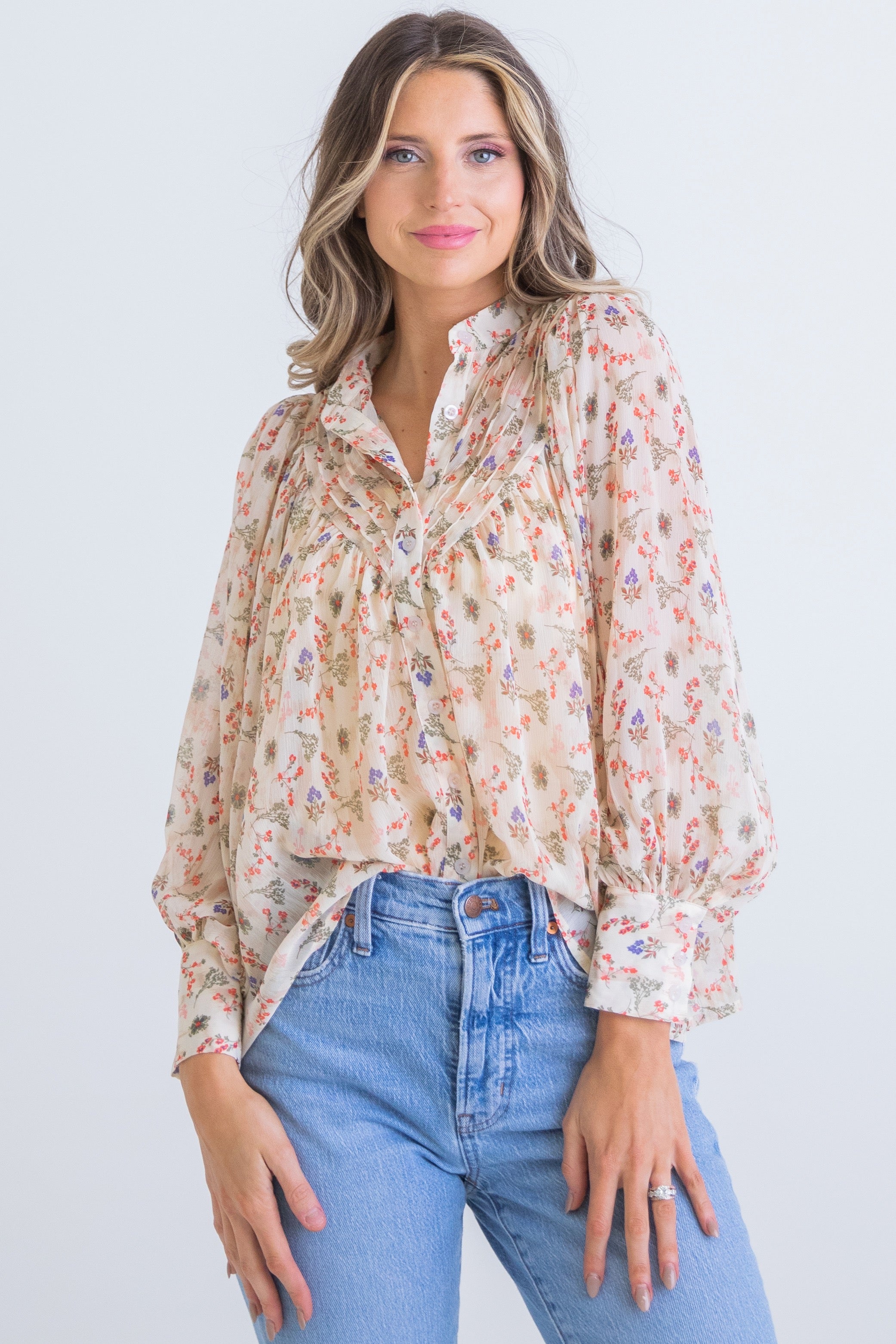 Wayward Vintage Floral Blouse