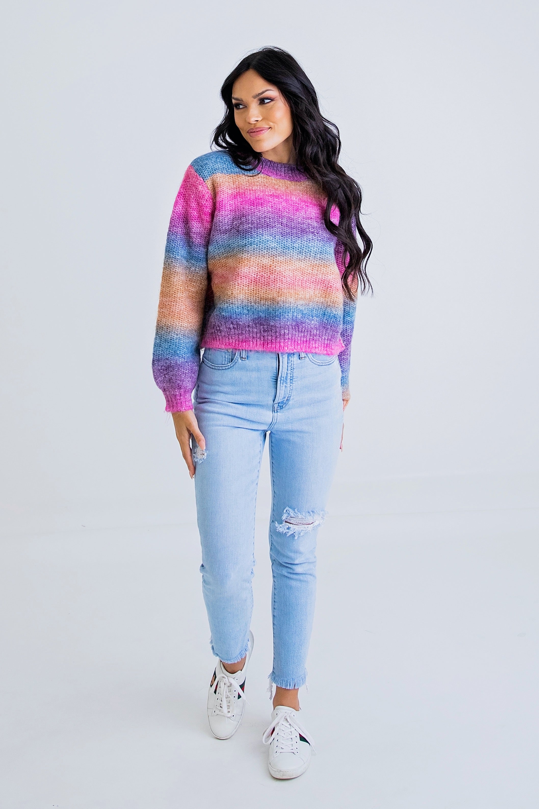 Clarissa Stripe Yarn Sweater