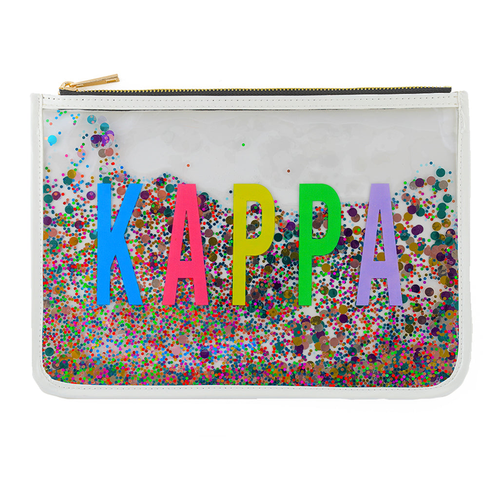 Kappa Kappa Gamma Confetti Cosmetic Bag