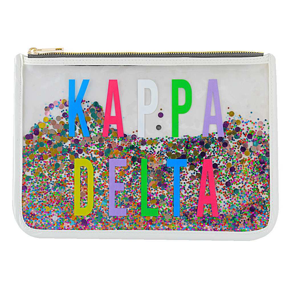 Kappa Delta Confetti Cosmetic Bag