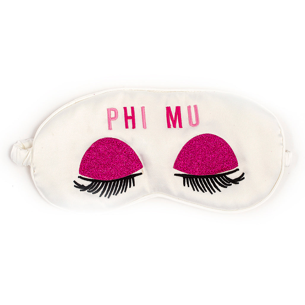 Phi Mu Satin Sleep Mask