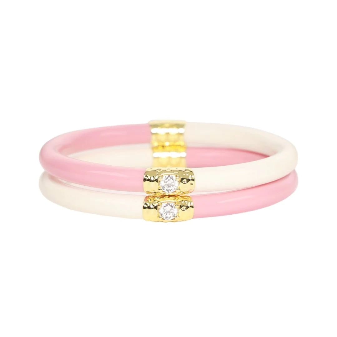 Yin & Yang Pink/Ivory All Weather Bangles