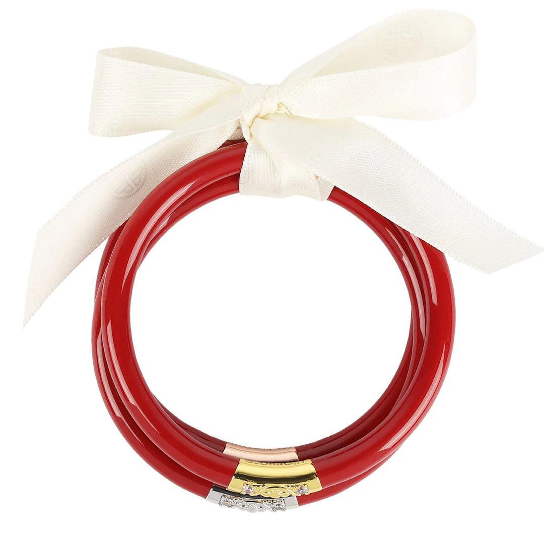Three Kings All Weather Bangles 3 Set Red