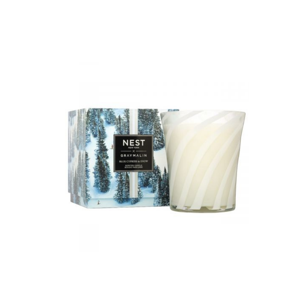 GRAY MALIN Deluxe Candle Blue Cypress & Snow