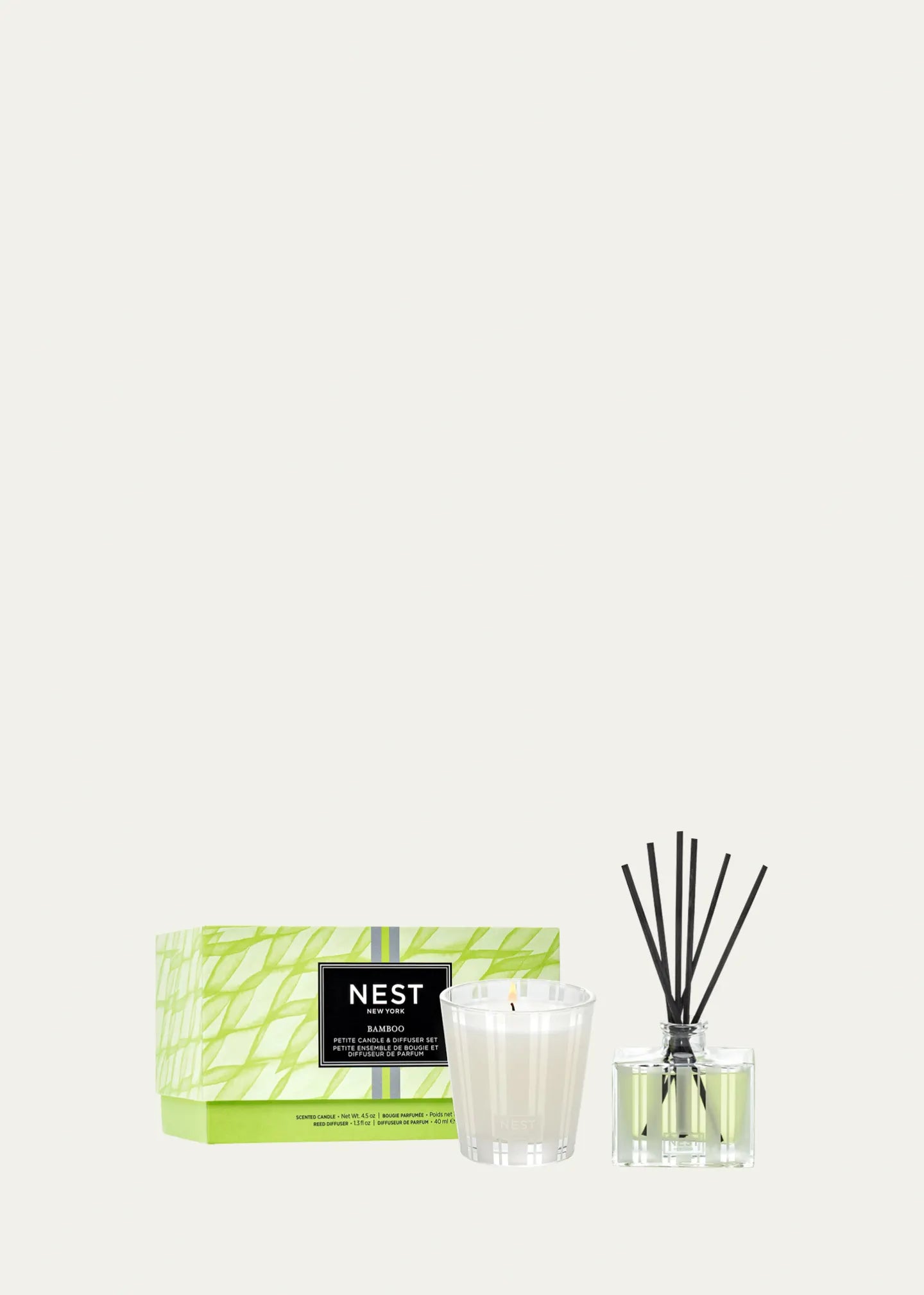 Petite Candle & Diffuser Set Bamboo