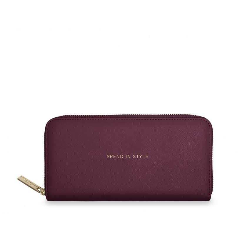 Large Purse Spend In Style Burgundy