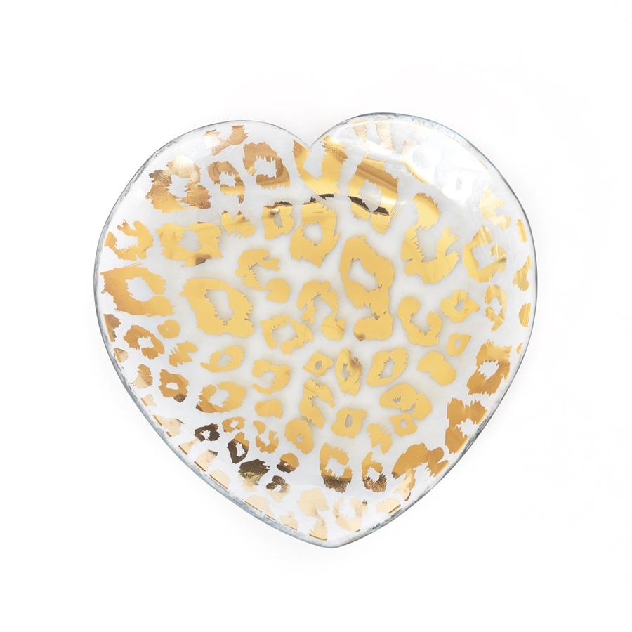 Cheetah Heart Plate 7"