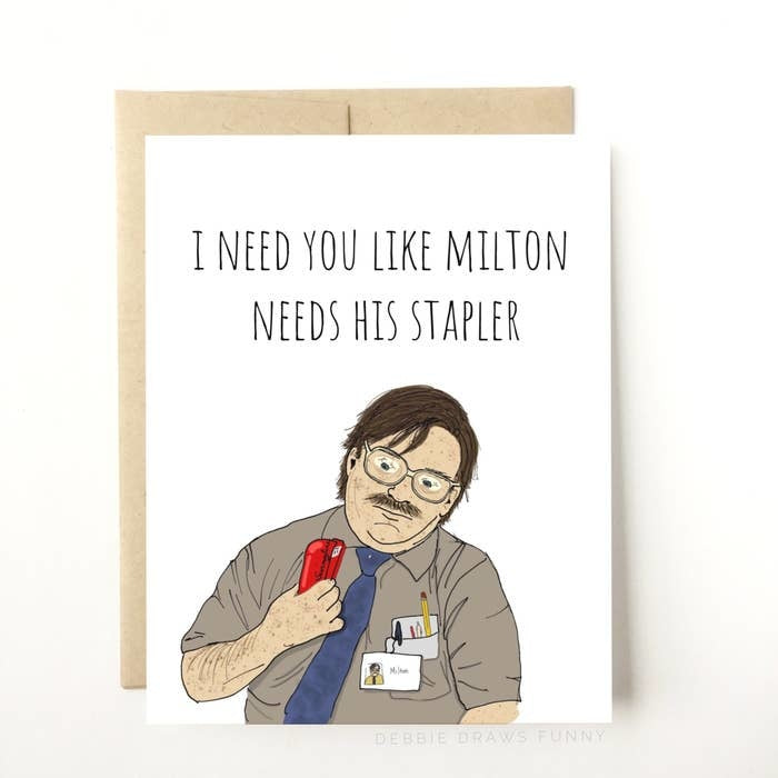I Need You The Office Card