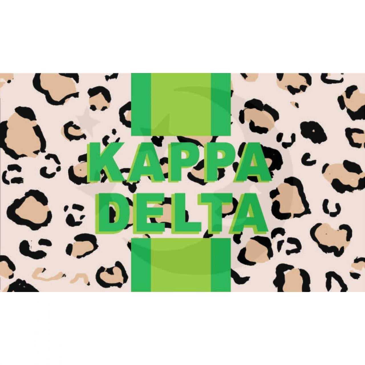 Kappa Delta Cheetah Flag 3'X5'