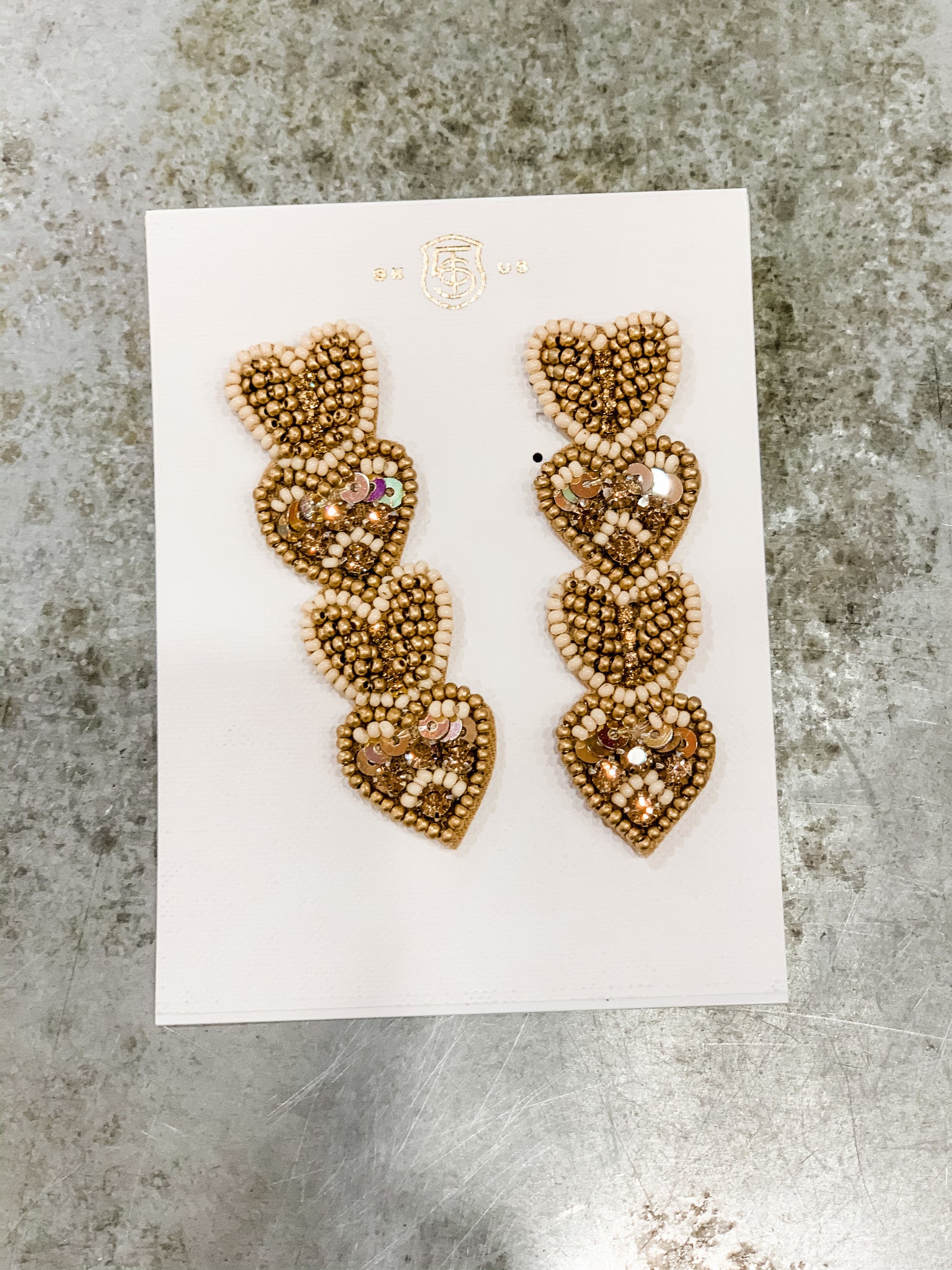 Queen Of Hearts Earring Gold
