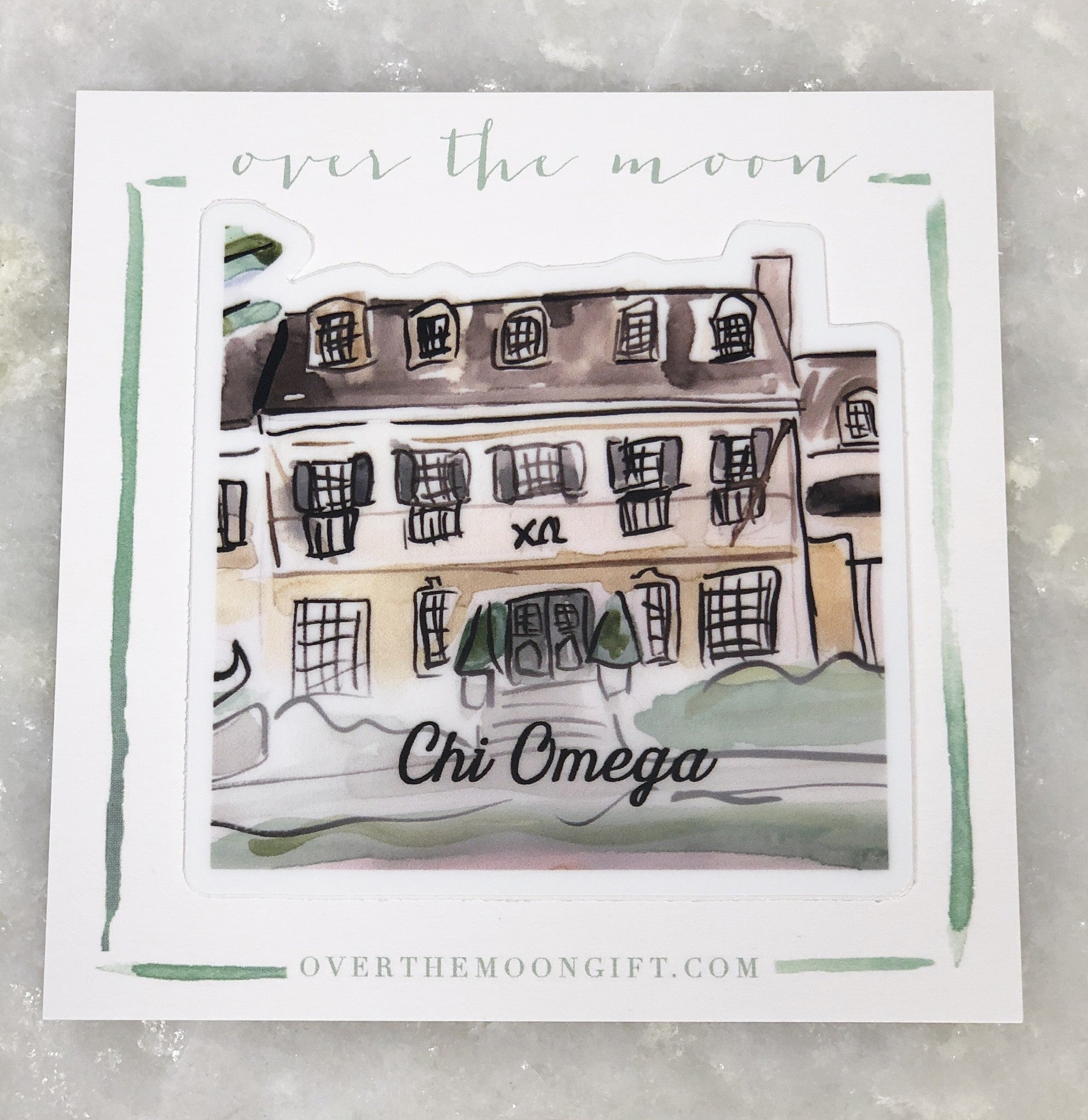 Chi Omega House Decal