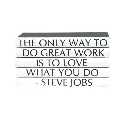 Steve Jobs Quote/ Black Cover 5 Vol.