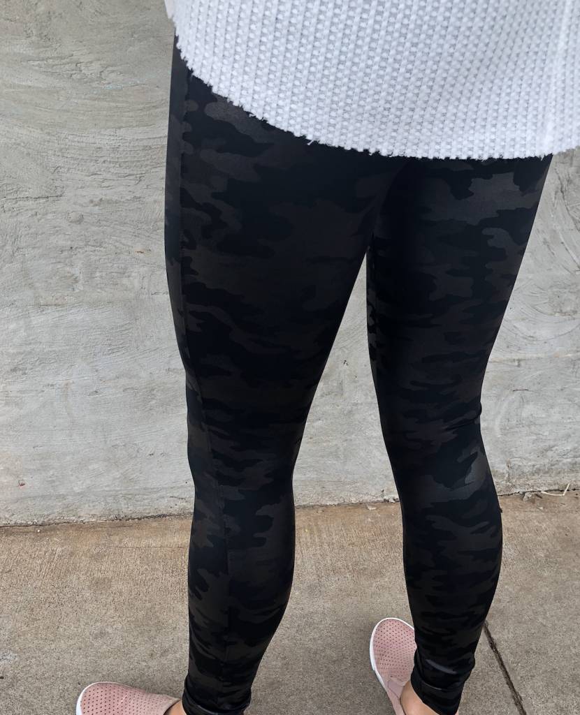Faux Leather Camo Legging — Wooden Nickel