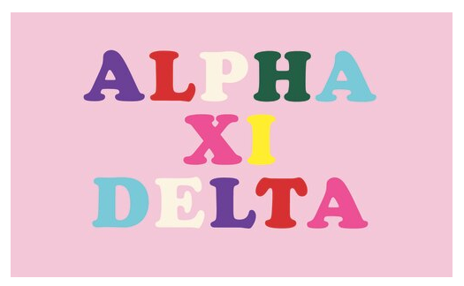 Alpha Xi Delta Flag