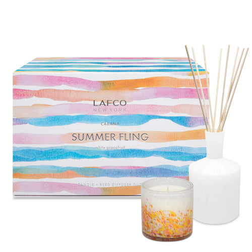 Summer Fling White Grapefruit Candle & Diffuser Duo